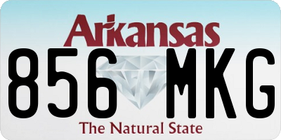 AR license plate 856MKG