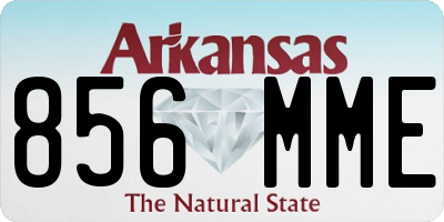 AR license plate 856MME