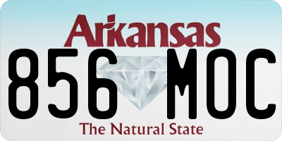 AR license plate 856MOC