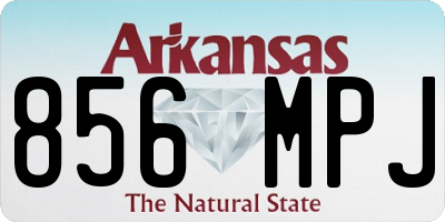 AR license plate 856MPJ