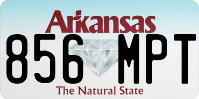 AR license plate 856MPT