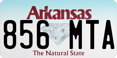 AR license plate 856MTA