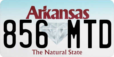 AR license plate 856MTD