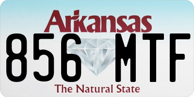 AR license plate 856MTF