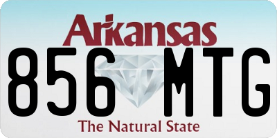 AR license plate 856MTG