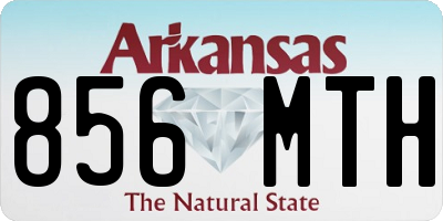 AR license plate 856MTH