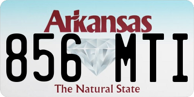 AR license plate 856MTI