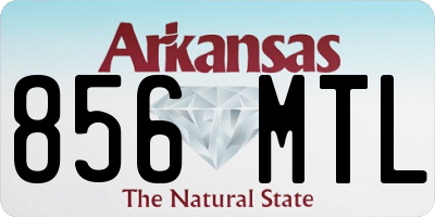 AR license plate 856MTL