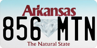 AR license plate 856MTN