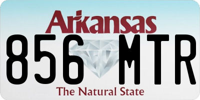 AR license plate 856MTR