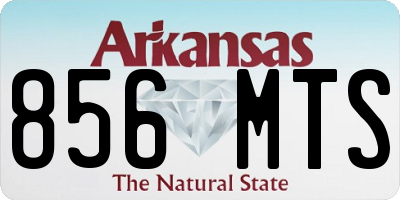 AR license plate 856MTS