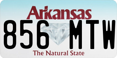 AR license plate 856MTW