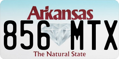 AR license plate 856MTX