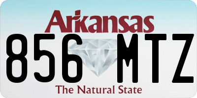 AR license plate 856MTZ