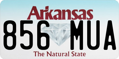 AR license plate 856MUA