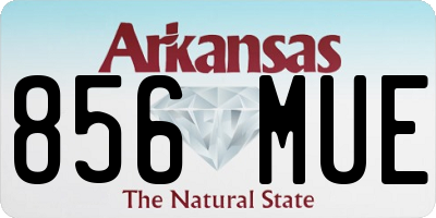 AR license plate 856MUE