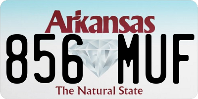 AR license plate 856MUF
