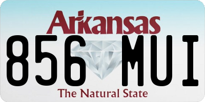 AR license plate 856MUI