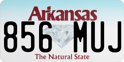 AR license plate 856MUJ