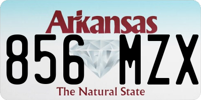 AR license plate 856MZX