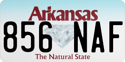 AR license plate 856NAF