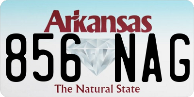 AR license plate 856NAG
