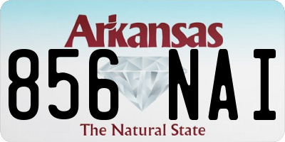 AR license plate 856NAI