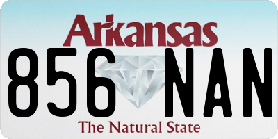 AR license plate 856NAN