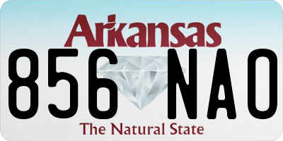 AR license plate 856NAO
