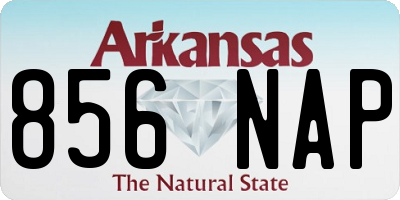 AR license plate 856NAP