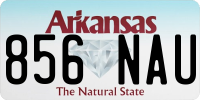 AR license plate 856NAU
