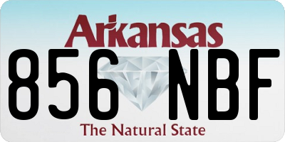 AR license plate 856NBF