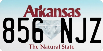 AR license plate 856NJZ