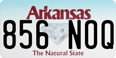 AR license plate 856NOQ
