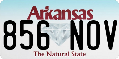 AR license plate 856NOV