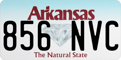 AR license plate 856NVC