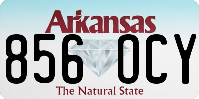 AR license plate 856OCY
