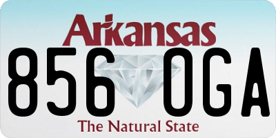 AR license plate 856OGA