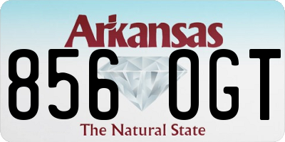 AR license plate 856OGT
