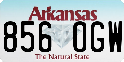 AR license plate 856OGW