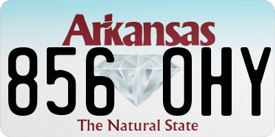 AR license plate 856OHY