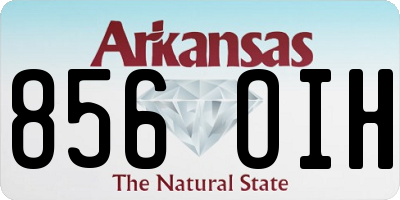 AR license plate 856OIH