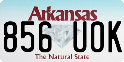 AR license plate 856UOK