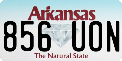 AR license plate 856UON