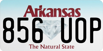 AR license plate 856UOP