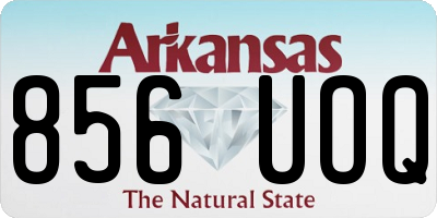 AR license plate 856UOQ
