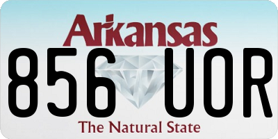 AR license plate 856UOR