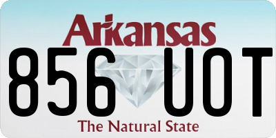 AR license plate 856UOT