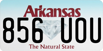 AR license plate 856UOU