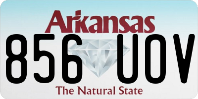 AR license plate 856UOV